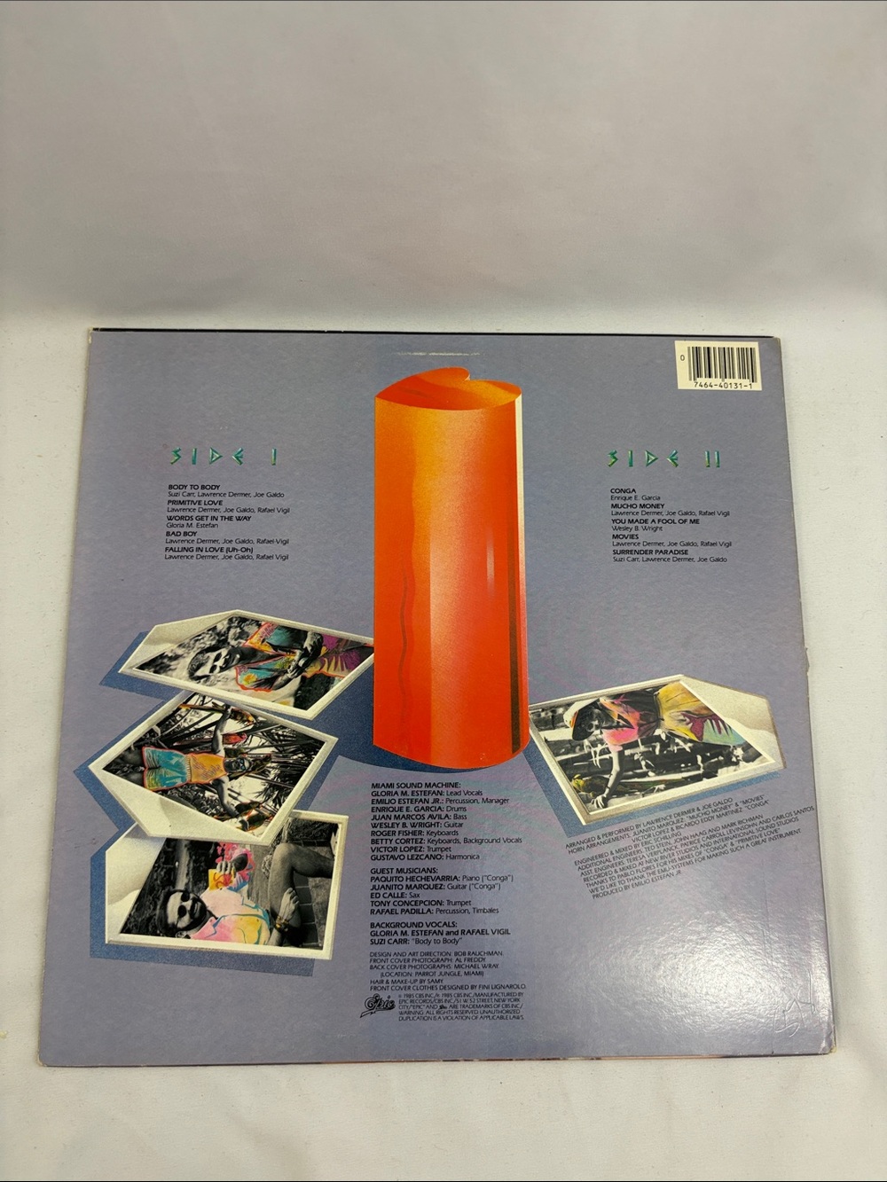 Miami Sound Machine Primitive Love Vinyl Record Album LP 1985 - Picture 2 of 7